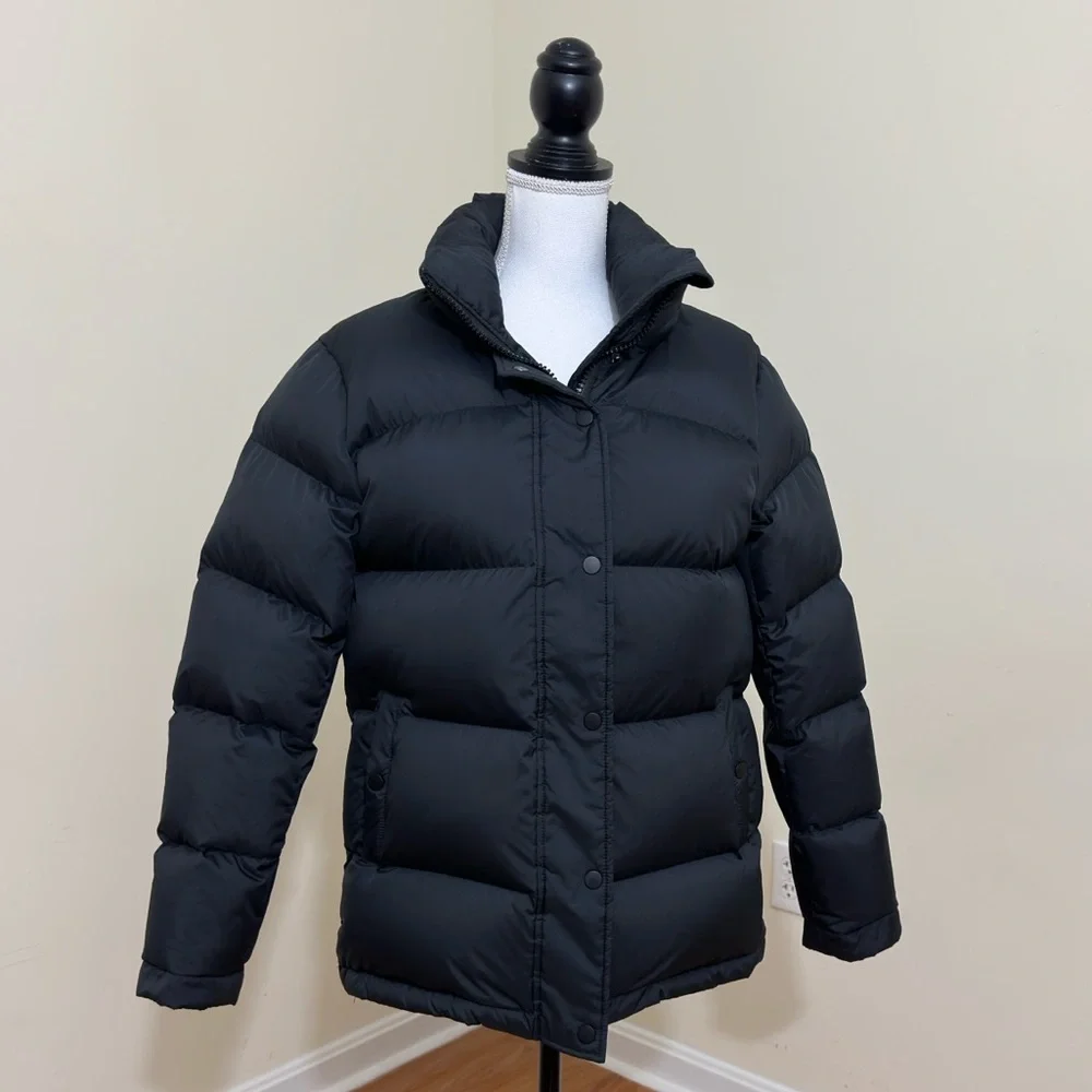 Quince 700 Fill Down Puffer Jacket Black Women’s small Extreme Cold Winter Coat